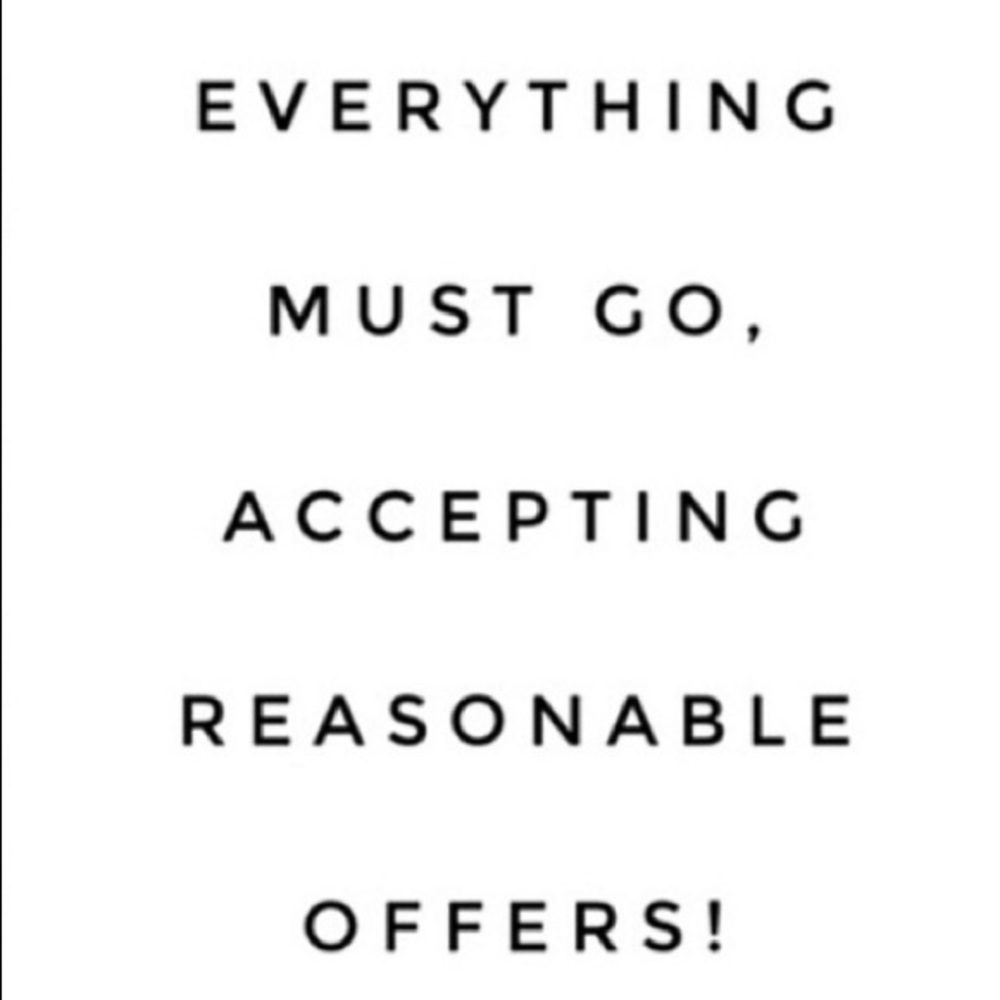 Closet clear out sale! Accepting offers for all